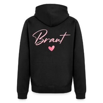 T-shirt nuptial Enterrement de vie de garçon Enterrement de vie de garçon Femmes - Veste à capuche bio Premium Unisexe - noir - Dos - Nico (187cm)