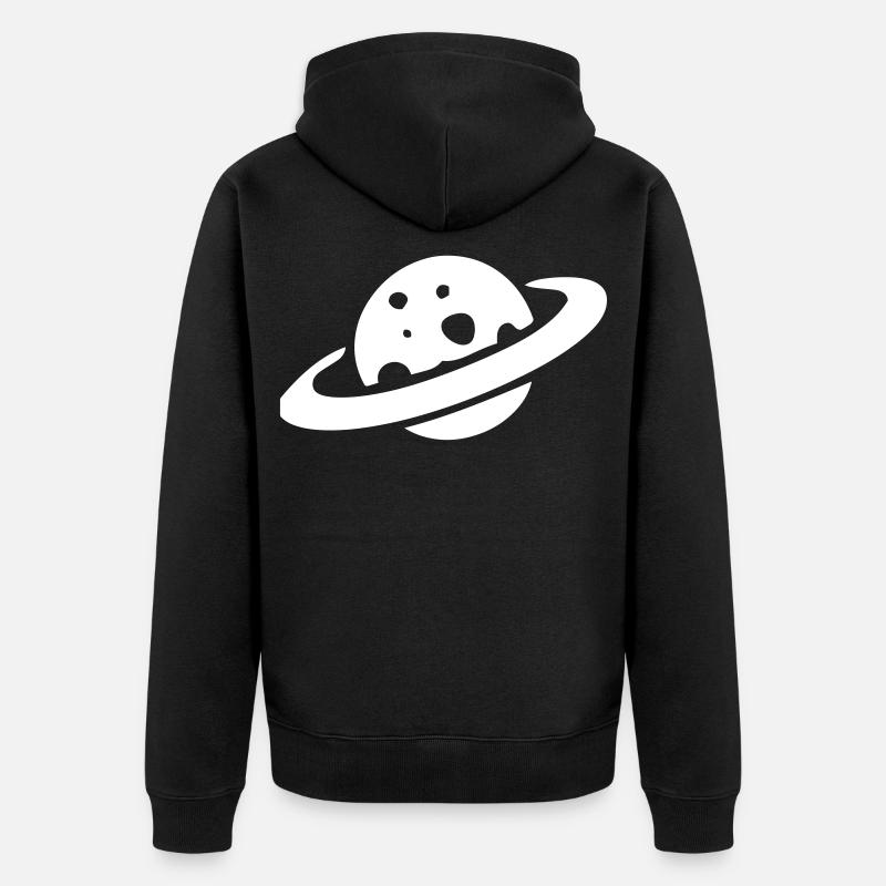 Saturne - Veste à capuche bio Premium Unisexe - noir