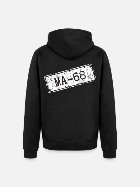 Mannheim 68 - Veste à capuche bio Premium Unisexe - noir