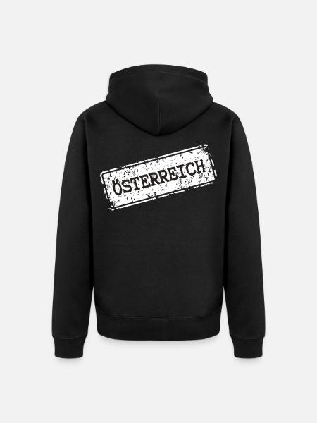 Austria - Unisex Premium Organic Zip Hoodie - black
