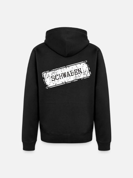 Swabia City Name Design - Unisex Premium Organic Zip Hoodie - black