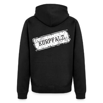 Kurrhatz Licensed Print Design - Unisex Premium Organic Zip Hoodie - black - Back - Nico (187cm)