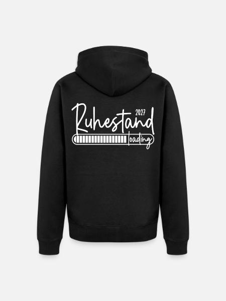 Retirement 2027 loading - Unisex Premium Organic Zip Hoodie - black