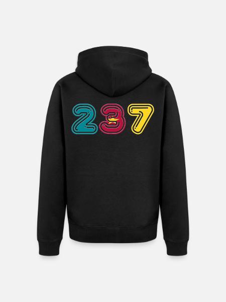 TEAM 237 CAMEROON - Unisex Premium Organic Zip Hoodie - black
