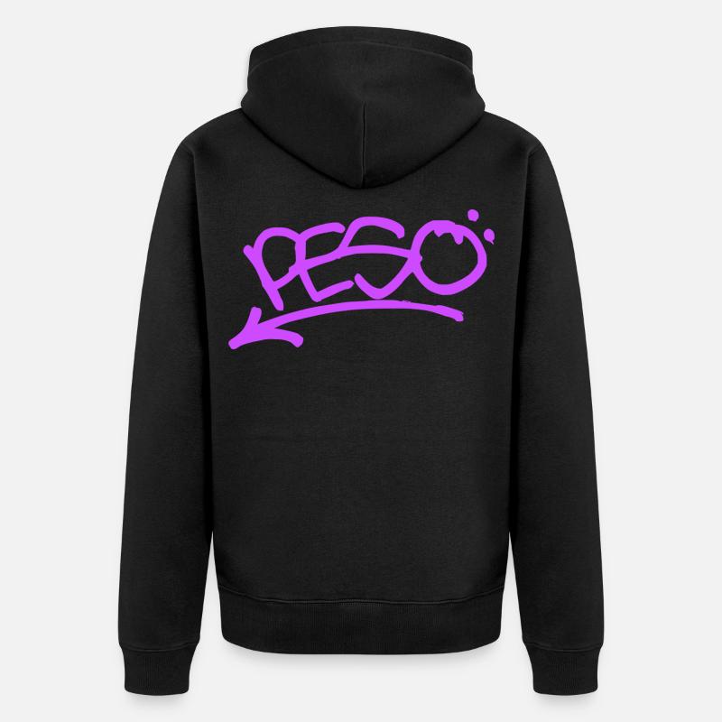 Graffiti Peso - Veste à capuche bio Premium Unisexe - noir