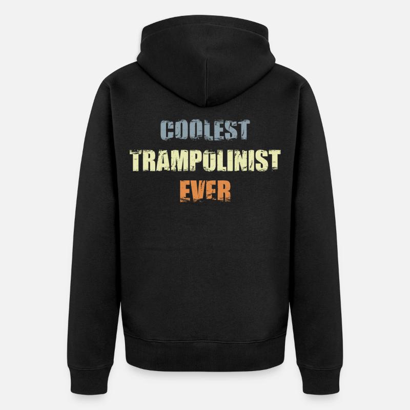 Athlète de trampoline cool - Veste à capuche bio Premium Unisexe - noir