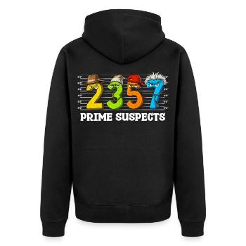 Chiffres mathématiques amusants - Veste à capuche bio Premium Unisexe - noir - Dos - Nico (187cm)
