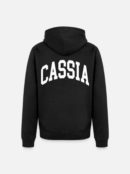 Cassia - Unisex Premium Bio Zip Hoodie - Schwarz