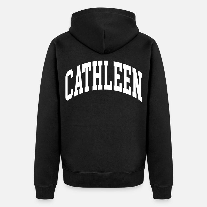 Cathleen - Unisex Premium Bio Zip Hoodie - Schwarz