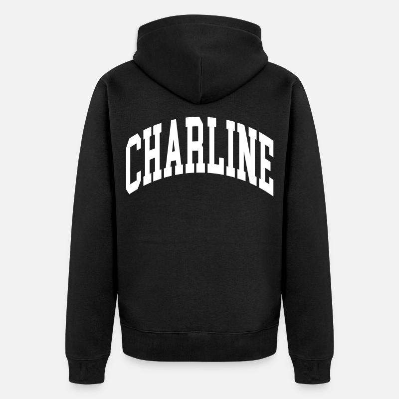 Charline - Veste à capuche bio Premium Unisexe - noir