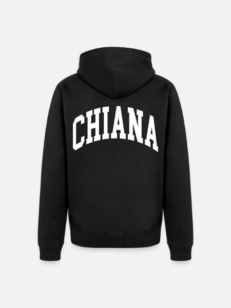 Chiana - Unisex Premium Bio Zip Hoodie - Schwarz