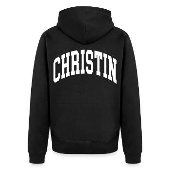chrétien - Veste à capuche bio Premium Unisexe - noir - Dos - Nico (187cm)