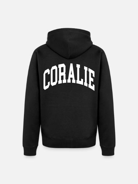 Coralie - Veste à capuche bio Premium Unisexe - noir