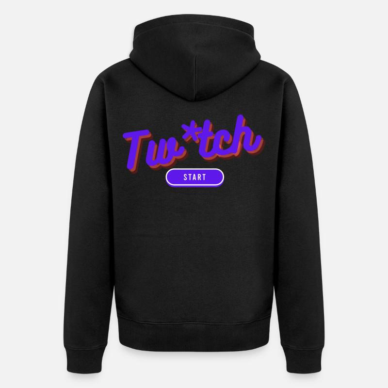 Twi-tch - Veste à capuche bio Premium Unisexe - noir