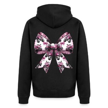 Coquette Bow Atv Quad 4 Wheeler Motif Fille Maman - Veste à capuche bio Premium Unisexe - noir - Dos - Nico (187cm)