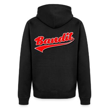 bandit voleur crime autocollant criminel hooligan gang - Veste à capuche bio Premium Unisexe - noir - Dos - Nico (187cm)