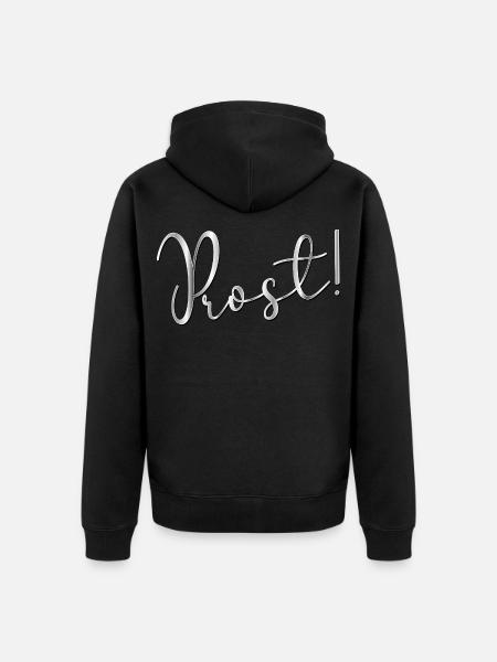 Anlässe Party Prost - Unisex Premium Bio Zip Hoodie - Schwarz