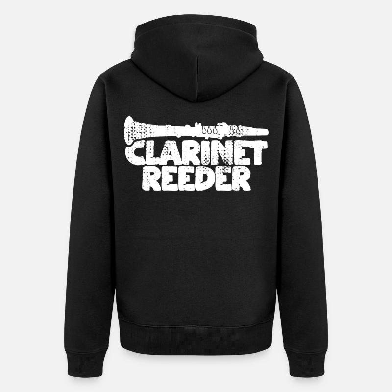 Clarinette à embouchure - Veste à capuche bio Premium Unisexe - noir