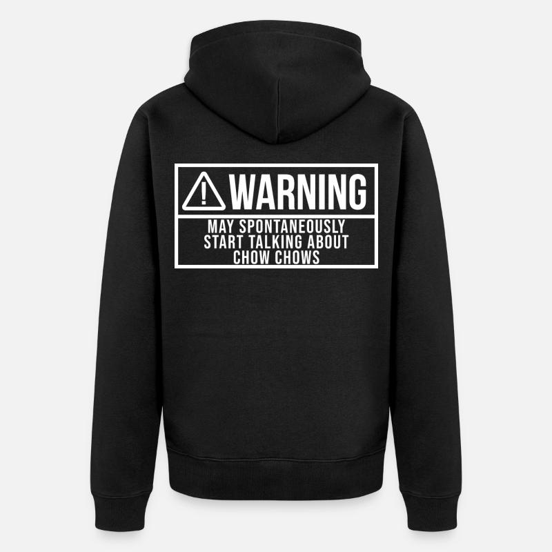 Chow Chow - Unisex Premium Bio Zip Hoodie - Schwarz