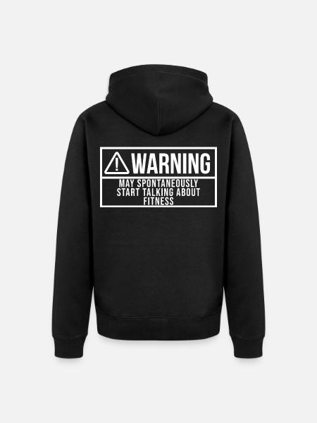 Fitness Fitness Fitness - Unisex Premium Organic Zip Hoodie - black