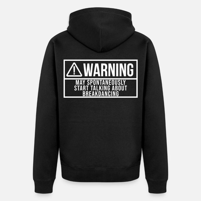 Breakdance - Unisex Premium Bio Zip Hoodie - Schwarz