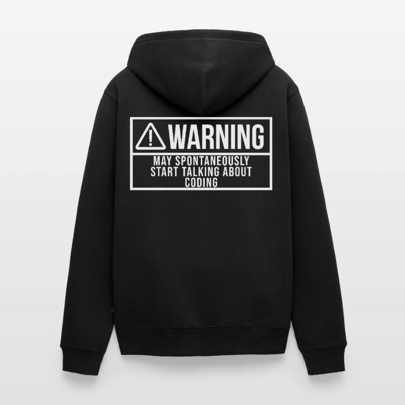 Coding Unisex Premium Organic Zip Hoodie