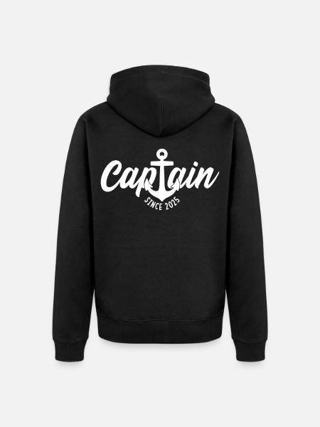 CAPTAIN SINCE 2025 - Unisex Premium Organic Zip Hoodie - black
