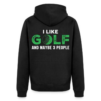 golfe - Veste à capuche bio Premium Unisexe - noir - Dos - Nico (187cm)