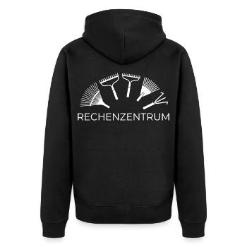 Data Center – Jardinier drôle & Design IT - Veste à capuche bio Premium Unisexe - noir - Dos - Nico (187cm)