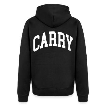 Porter - Veste à capuche bio Premium Unisexe - noir - Dos - Nico (187cm)