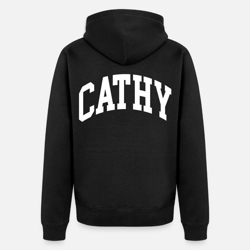 Cathy - Unisex Premium Bio Zip Hoodie - Schwarz
