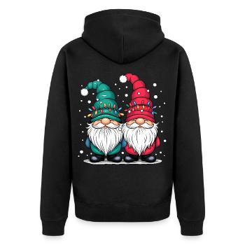 Gnome Gnome Noël Noël Pull Gnome - Veste à capuche bio Premium Unisexe - noir - Dos - Nico (187cm)