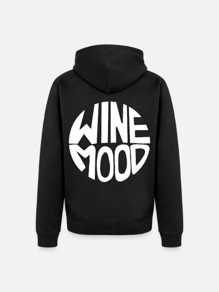 Wine Mood - Unisex Premium Bio Zip Hoodie - Schwarz