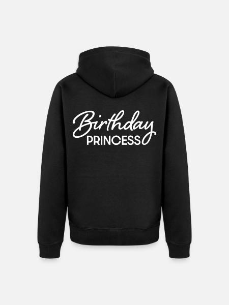 Anniversaire Princesse - Veste à capuche bio Premium Unisexe - noir