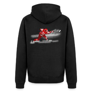 Hockey - Veste à capuche bio Premium Unisexe - noir - Dos - Nico (187cm)