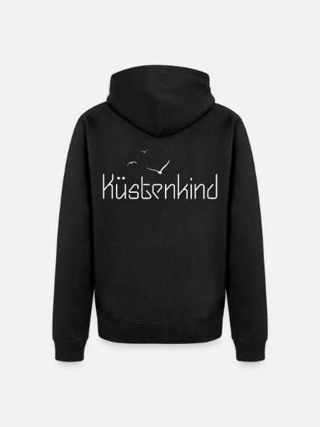 Küstenkind - Unisex Premium Bio Zip Hoodie - Schwarz