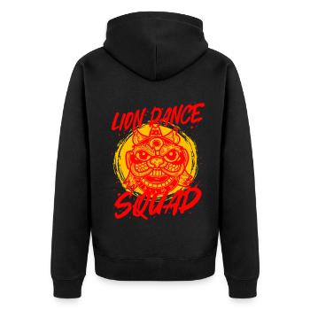Escouade de danse du lion de Löwentanz - Veste à capuche bio Premium Unisexe - noir - Dos - Nico (187cm)