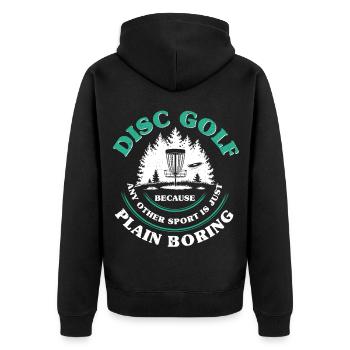 Disc Golf Discgolf - Veste à capuche bio Premium Unisexe - noir - Dos - Nico (187cm)