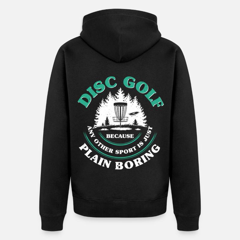Disc Golf Discgolf - Veste à capuche bio Premium Unisexe - noir