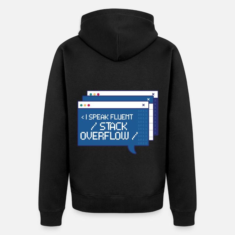 Informatiker Programmierer - Unisex Premium Bio Zip Hoodie - Schwarz