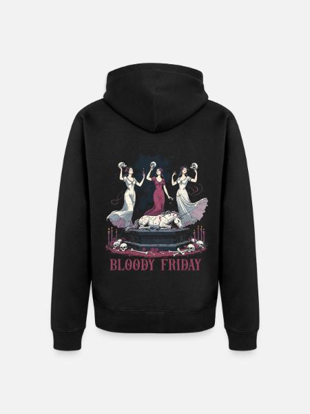 Okkultismus Dämonologie Tarot - Unisex Premium Bio Zip Hoodie - Schwarz