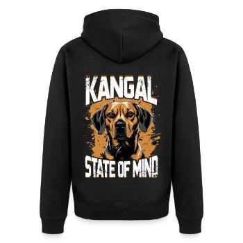 État d’ Kangal - Veste à capuche bio Premium Unisexe - noir - Dos - Nico (187cm)