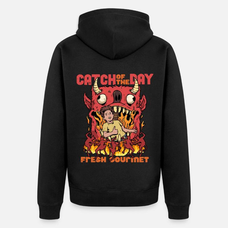 Occultisme Démonologie Tarot - Veste à capuche bio Premium Unisexe - noir