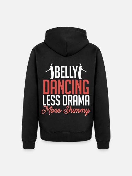 Belly Dance Belly Dancer - Unisex Premium Organic Zip Hoodie - black