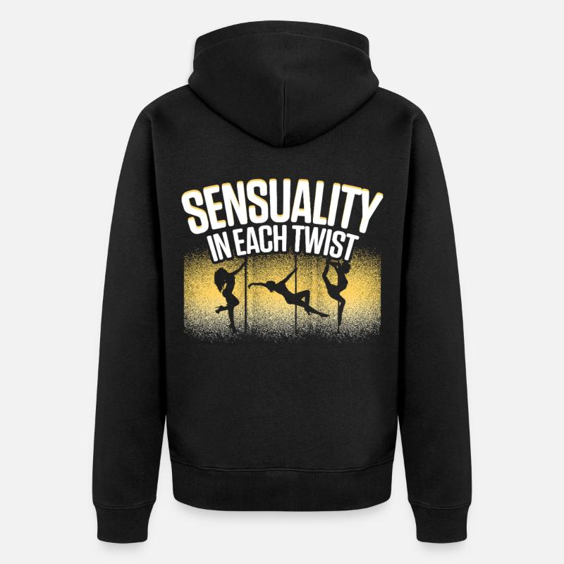 Pole Dancing Poledancing - Unisex Premium Bio Zip Hoodie - Schwarz