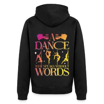 La pole dance : une danse qui parle sans paroles - Veste à capuche bio Premium Unisexe - noir - Dos - Nico (187cm)