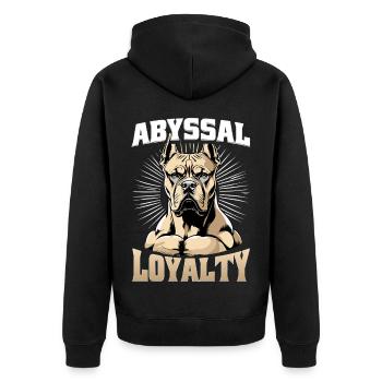 Cane Corso Chien Loyauté Abyssale - Veste à capuche bio Premium Unisexe - noir - Dos - Nico (187cm)