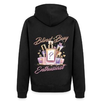 Parfum Parfum Collectionneur Blind Acheter Enthousiaste - Veste à capuche bio Premium Unisexe - noir - Dos - Nico (187cm)