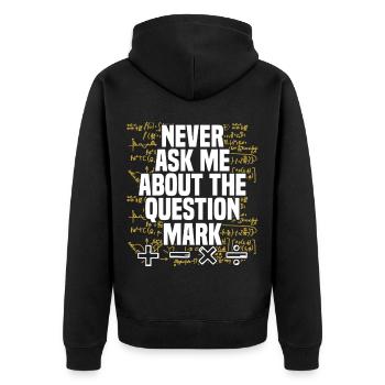 Math Math Math Teacher Math Teacher - Unisex Premium Organic Zip Hoodie - black - Back - Nico (187cm)