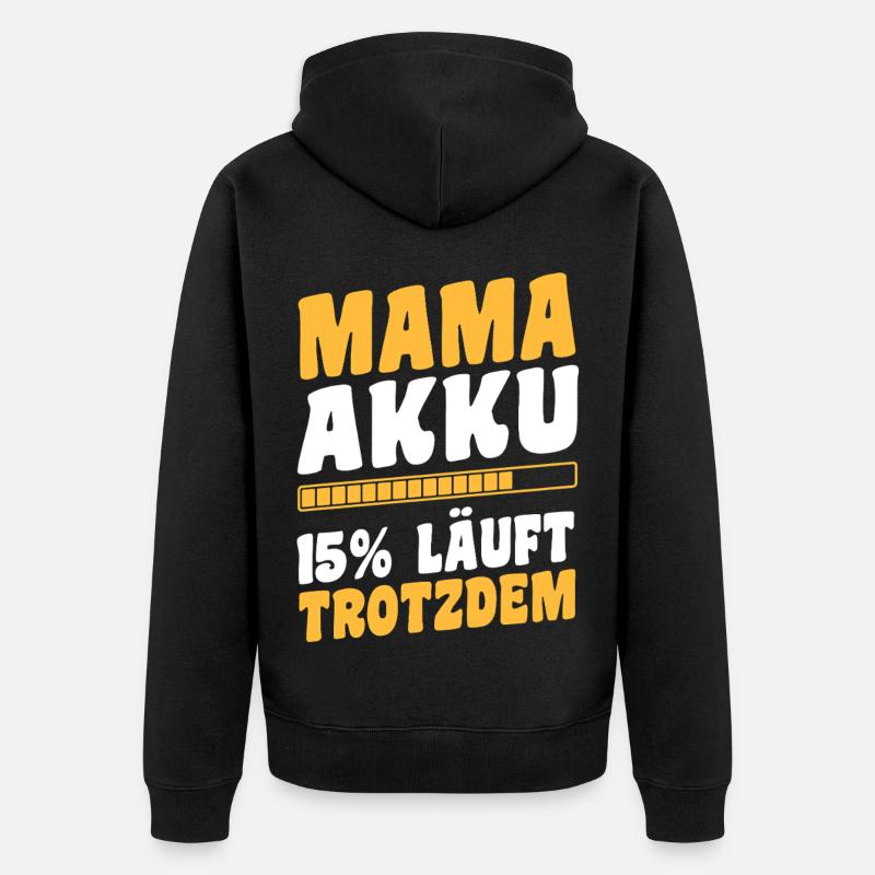 Mère Équipe Maman - Veste à capuche bio Premium Unisexe - noir
